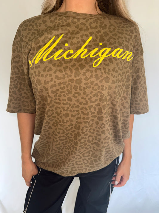 Michigan Leopard Tee