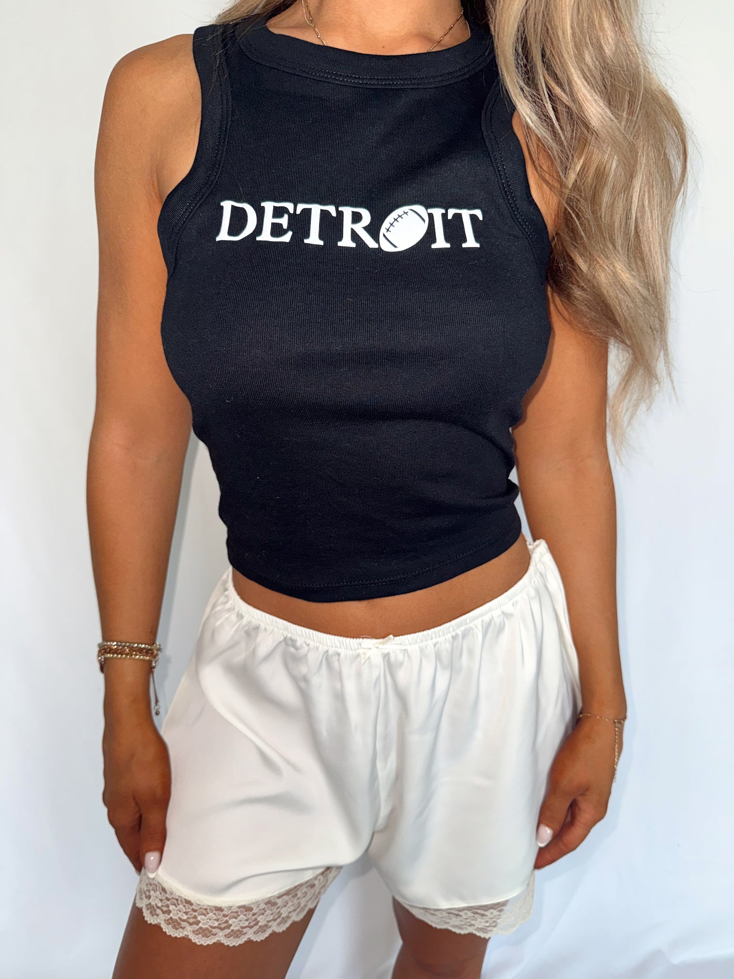 DETROIT Football Ribbed Tank