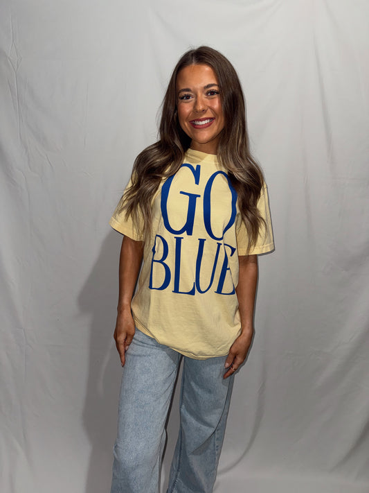 GO BLUE Puff Tee