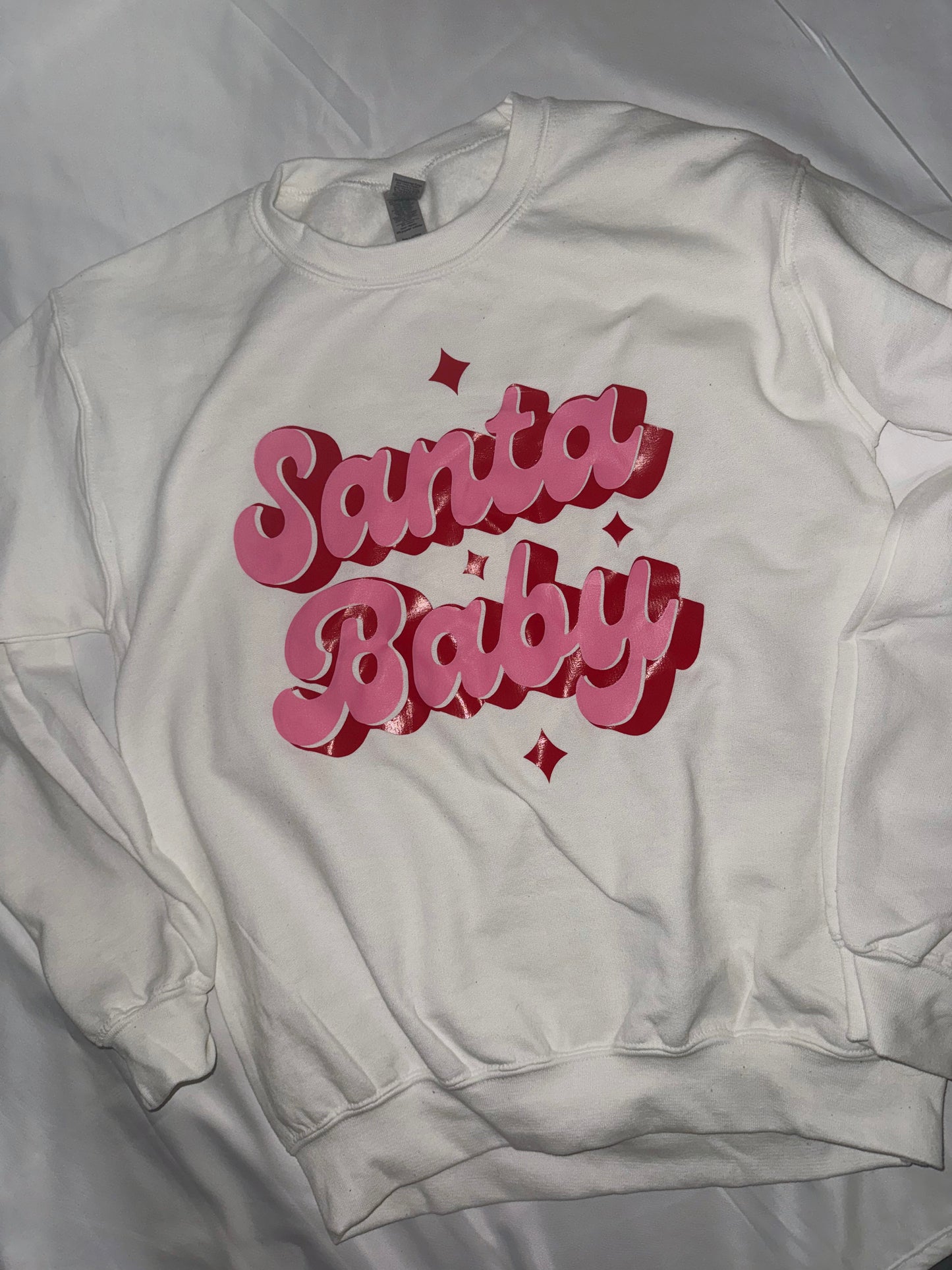 SANTA BABY CREWNECK - WHITE