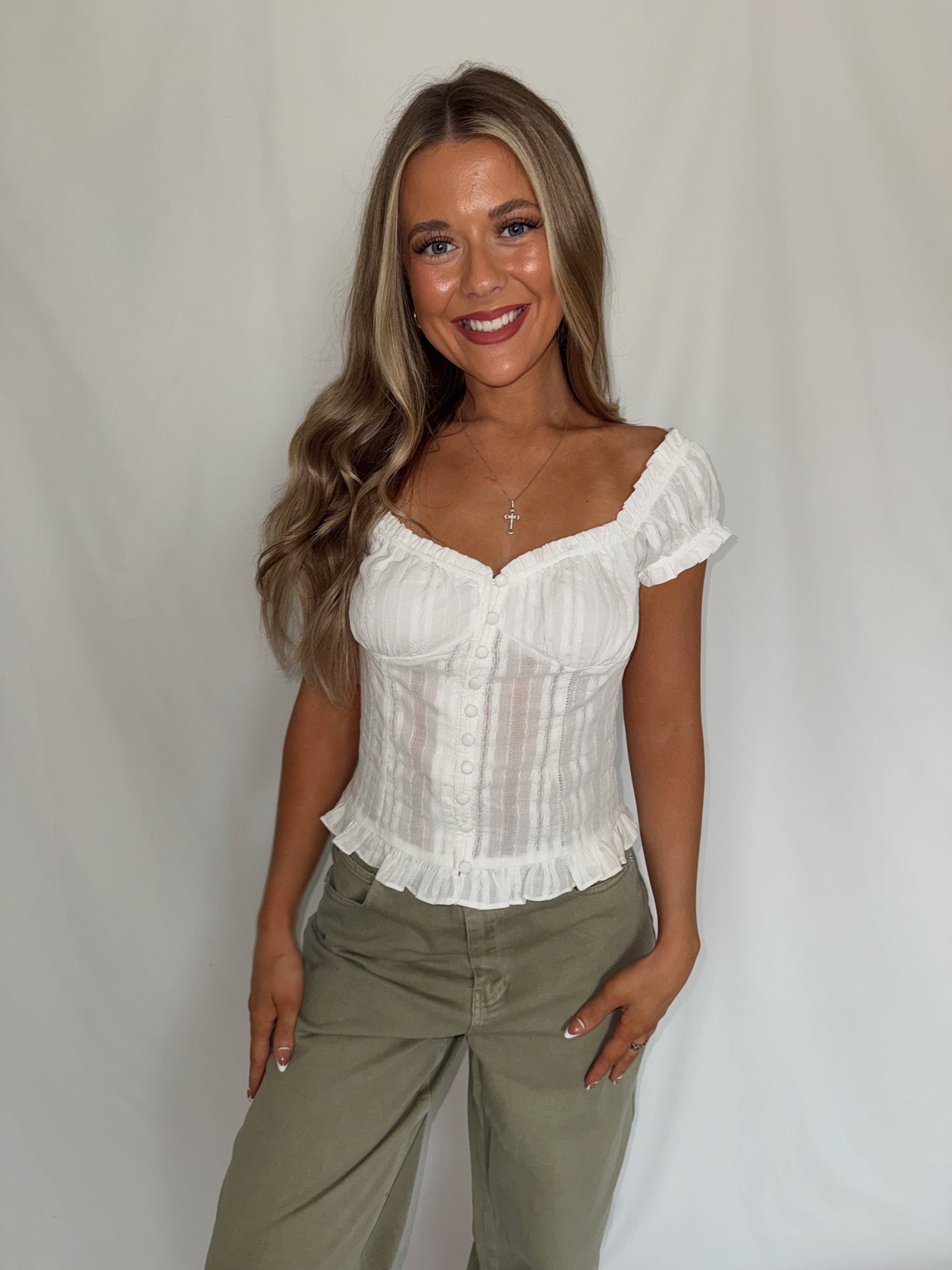 Claire Lace Babydoll Top
