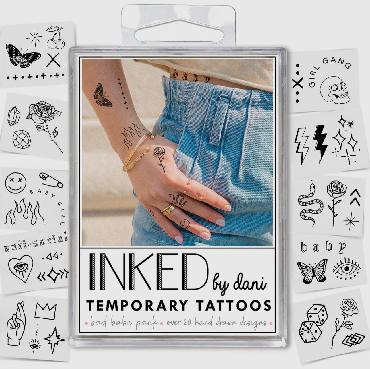INKED Temporary Tattoos - Bad Babe