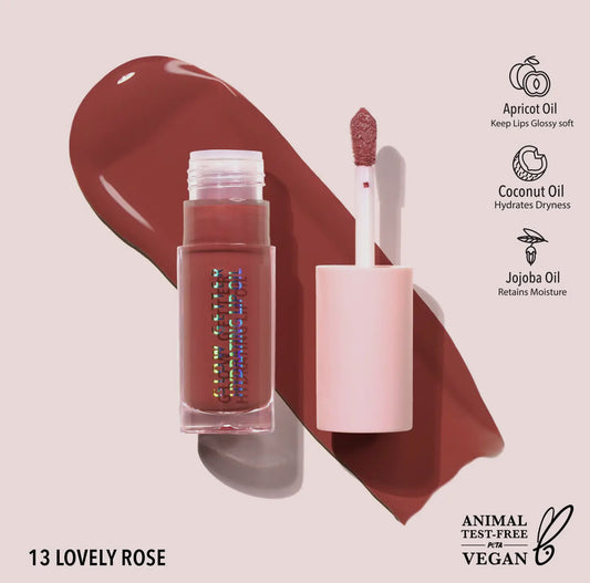 Glow Getter Hydrating Lip Oil - Lovely Rose