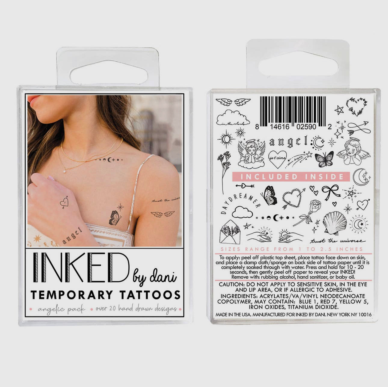 INKED Temporary Tattoos - Angelic