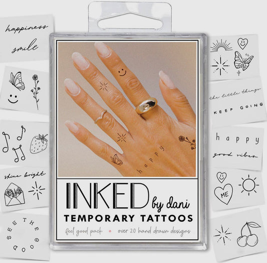 INKED Temporary Tattoos - Feel Good Pack