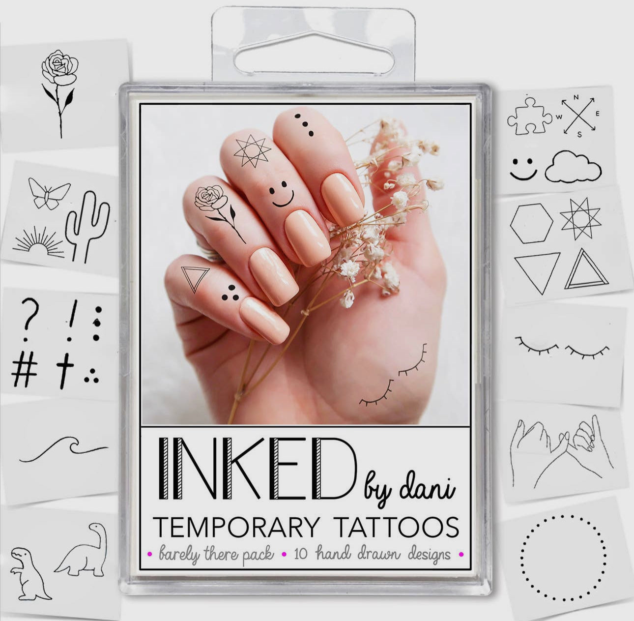 INKED Temporary Tattoos - Barely There