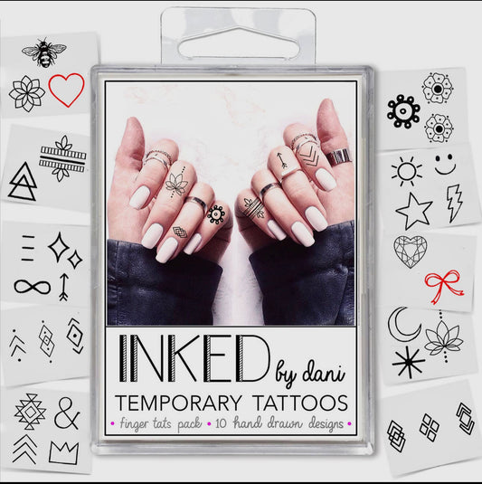 INKED Temporary Tattoos - Finger Tats