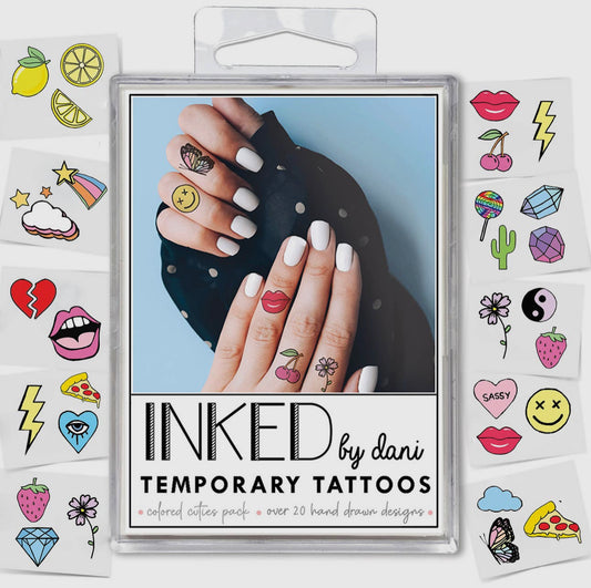 INKED Temporary Tattoos - Colored Cuties