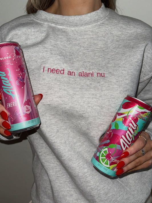 i need an alani embroidered crewneck