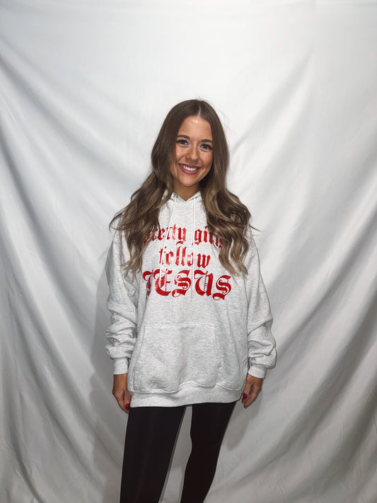 PRETTY GIRLS FOLLOW JESUS HOODIE