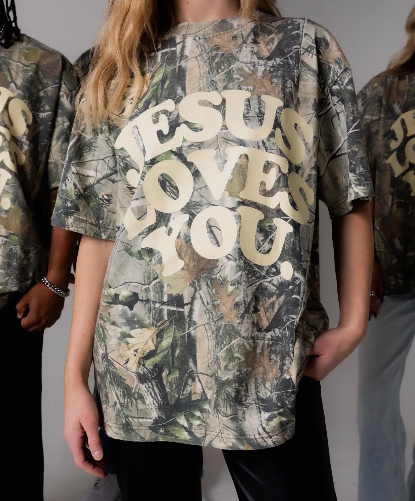 JLY OVERSIZED CAMO TEE (PREORDER ARRIVES BEFORE CHRISTMAS)