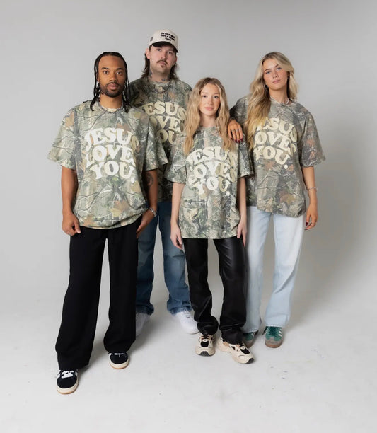 JLY OVERSIZED CAMO TEE (PREORDER ARRIVES BEFORE CHRISTMAS)