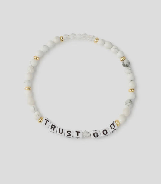 TRUST GOD LETTER BRACELET (PREORDER ARRIVES BEFORE CHRISTMAS)