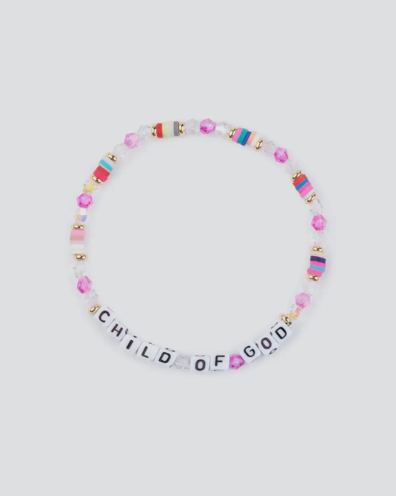 CHILD OF GOD LETTER BRACELET (PREORDER ARRIVES BEFORE CHRISTMAS)