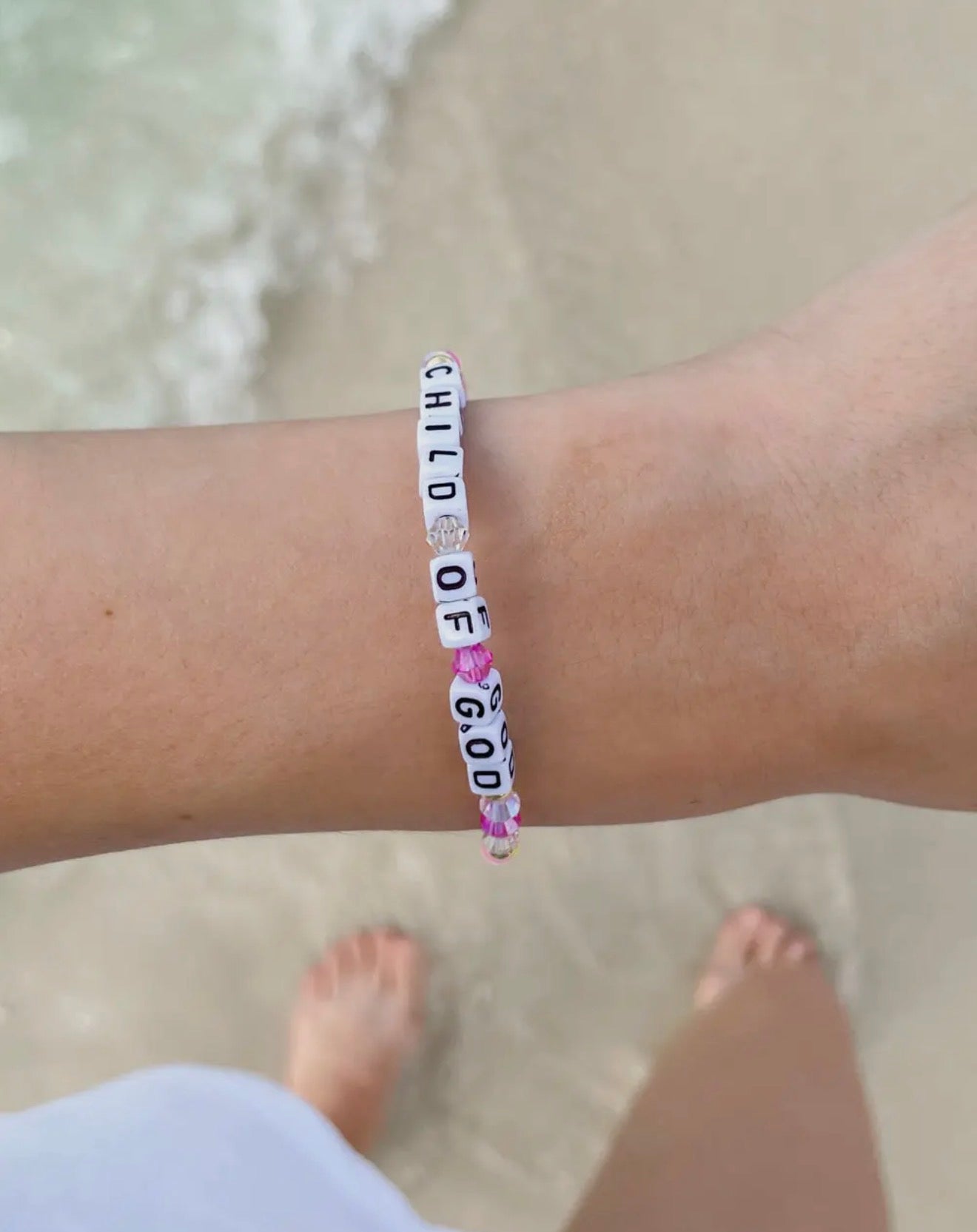 CHILD OF GOD LETTER BRACELET (PREORDER ARRIVES BEFORE CHRISTMAS)