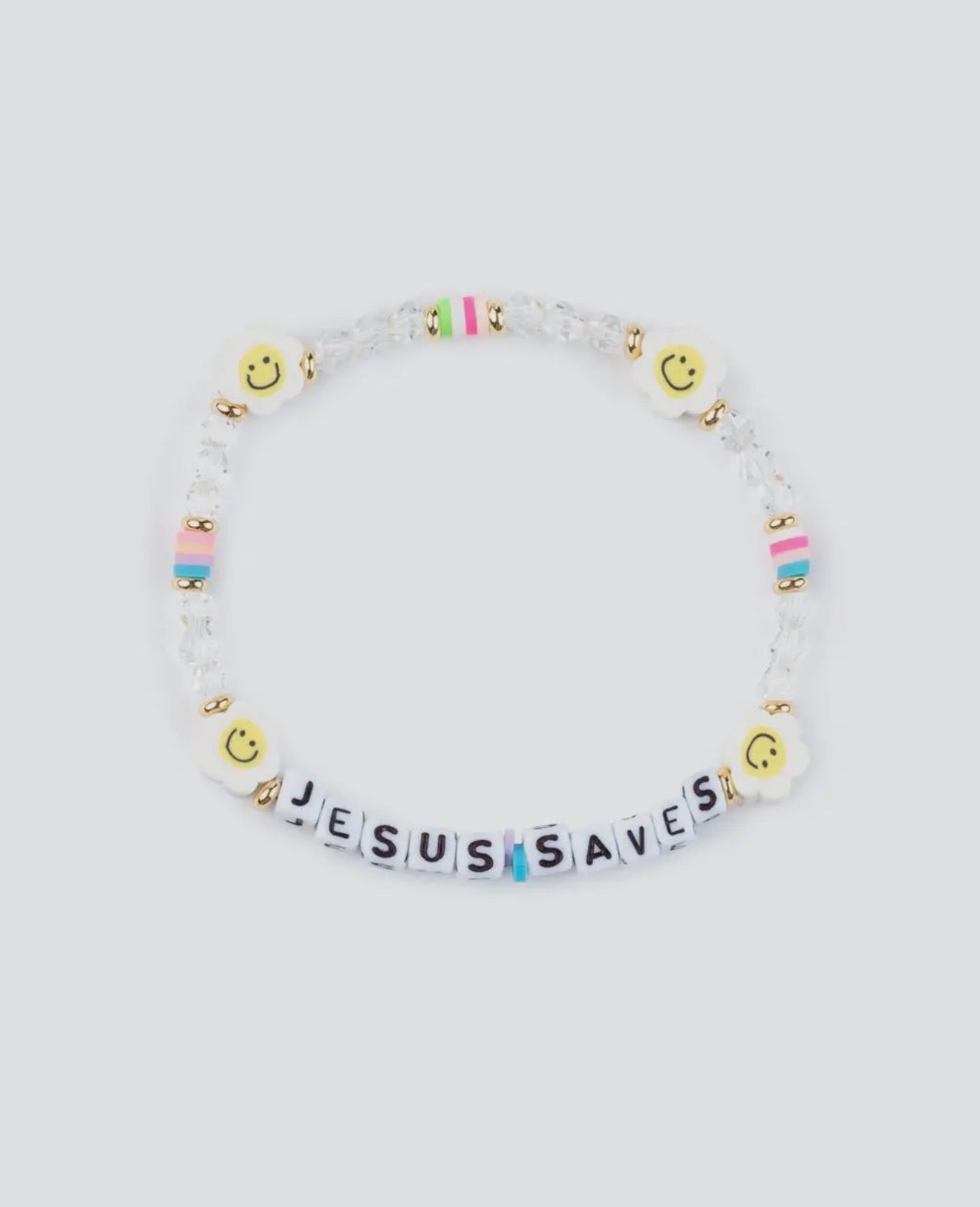 JESUS SAVES LETTER BRACELET (PREORDER ARRIVES BEFORE CHRISTMAS)