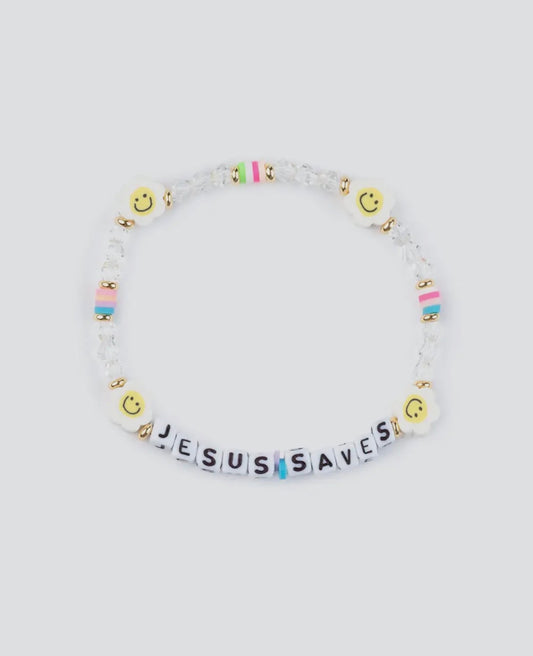 JESUS SAVES LETTER BRACELET (PREORDER ARRIVES BEFORE CHRISTMAS)