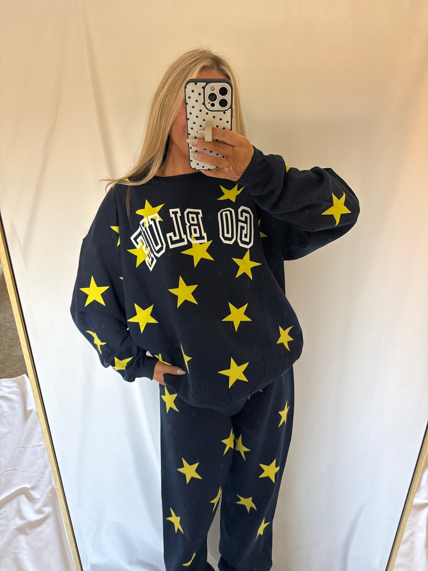 Game Day Star Sweatshirt - GO BLUE