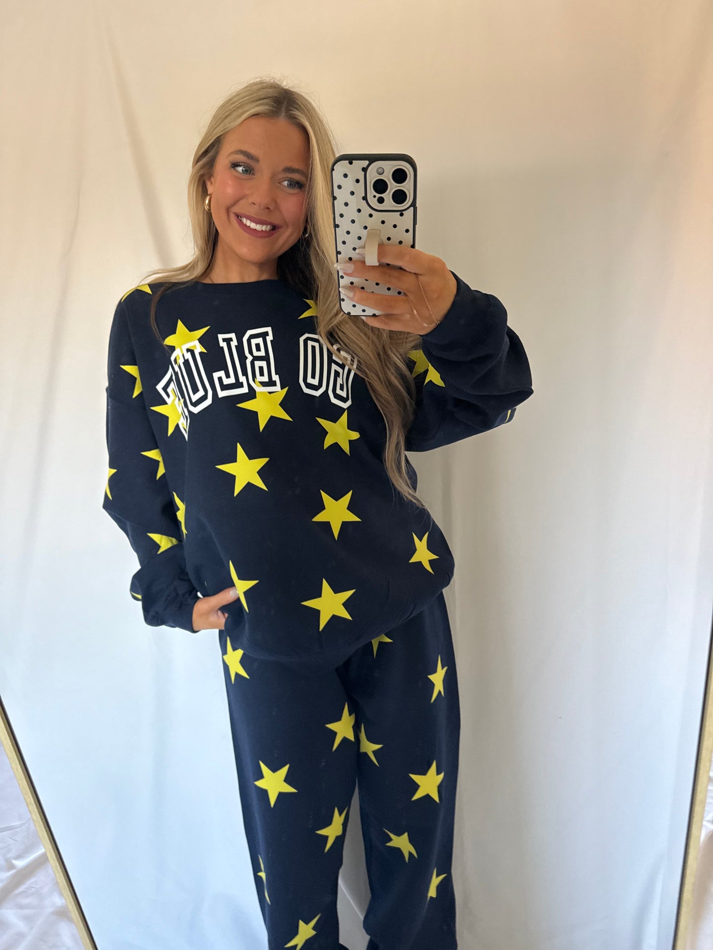 Game Day Star Sweatshirt - GO BLUE