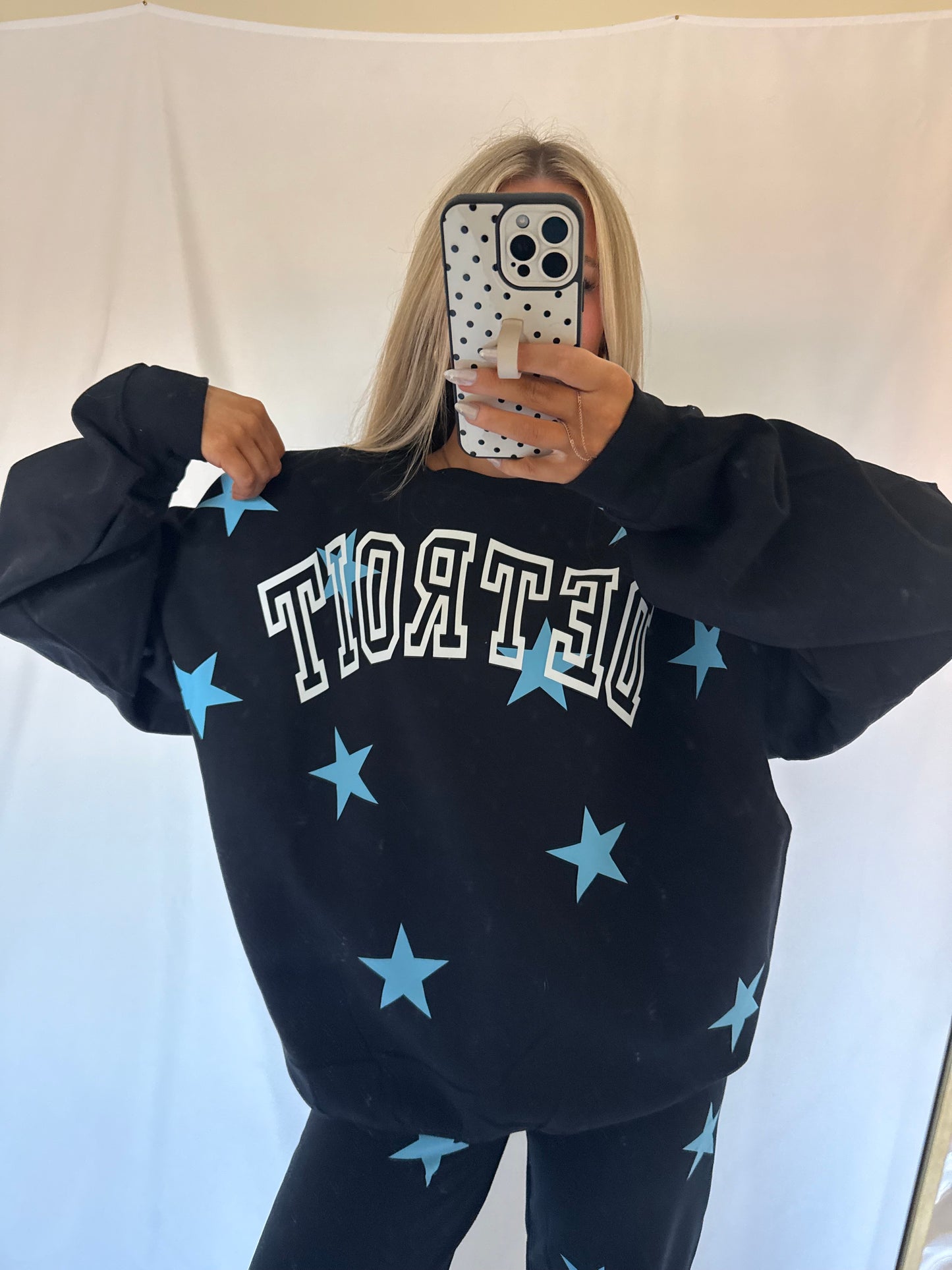 Game Day Star Sweatshirt - DETROIT FOOTBALL
