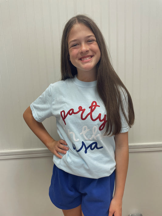 Party In The USA Glitter Tee