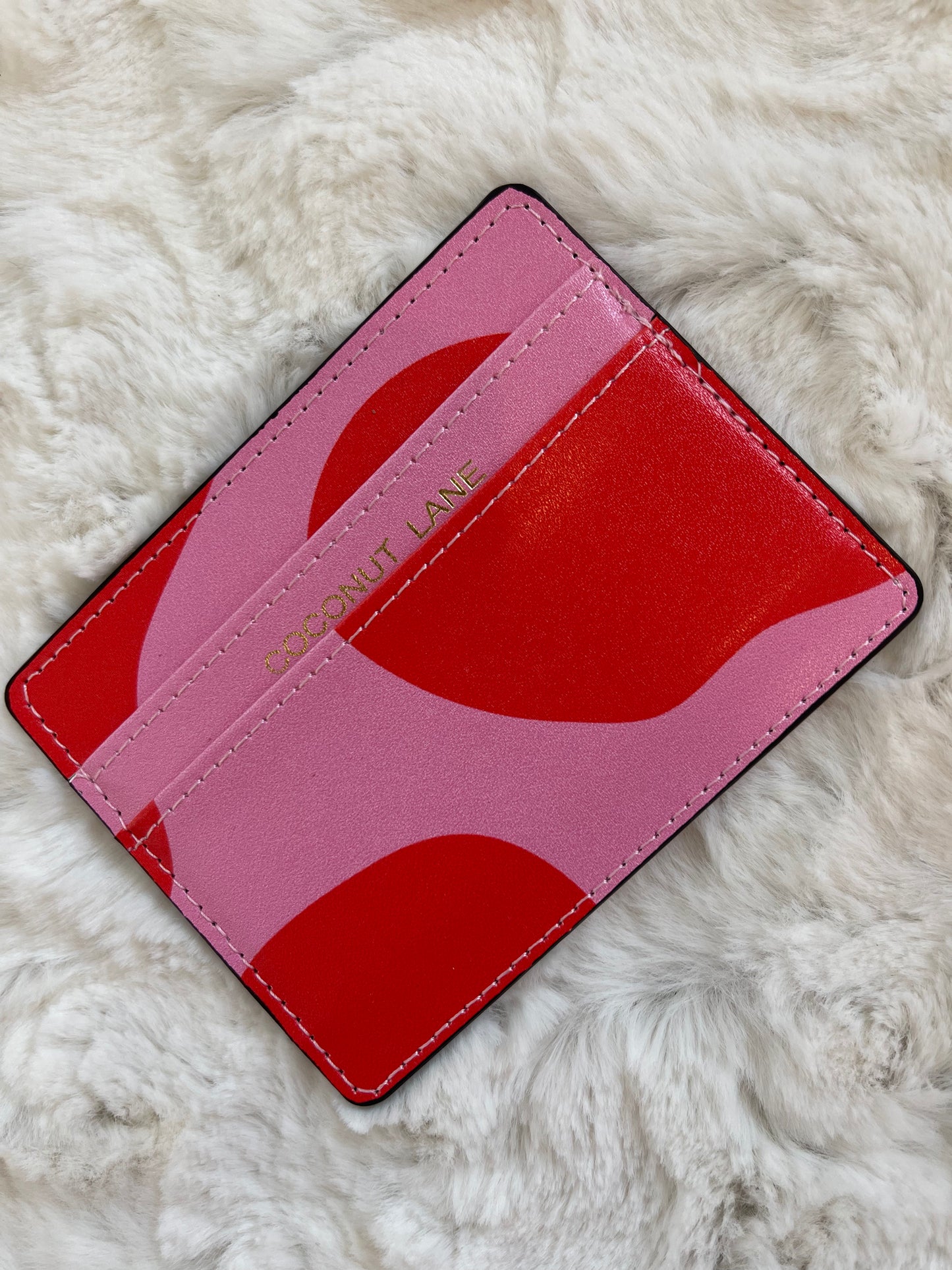 Card Holder - Pink Abstract