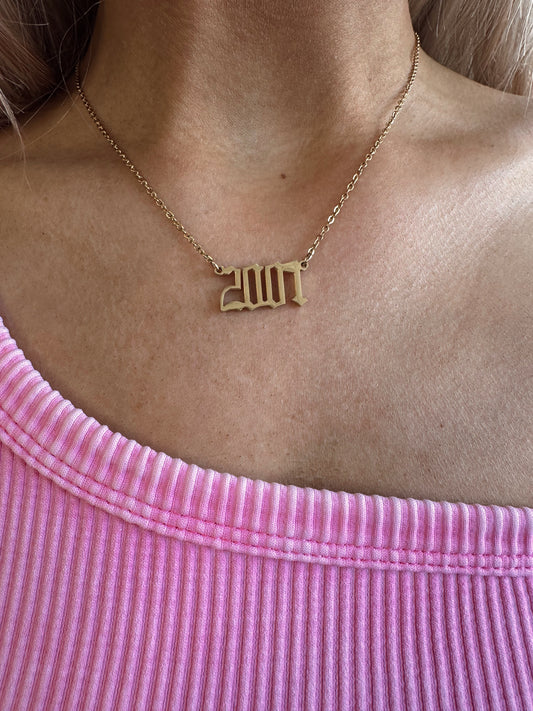 Birth Year Necklace