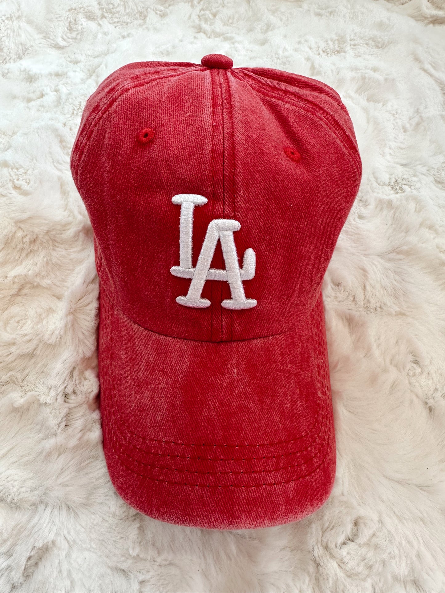 LA Unisex Ball Cap - Red
