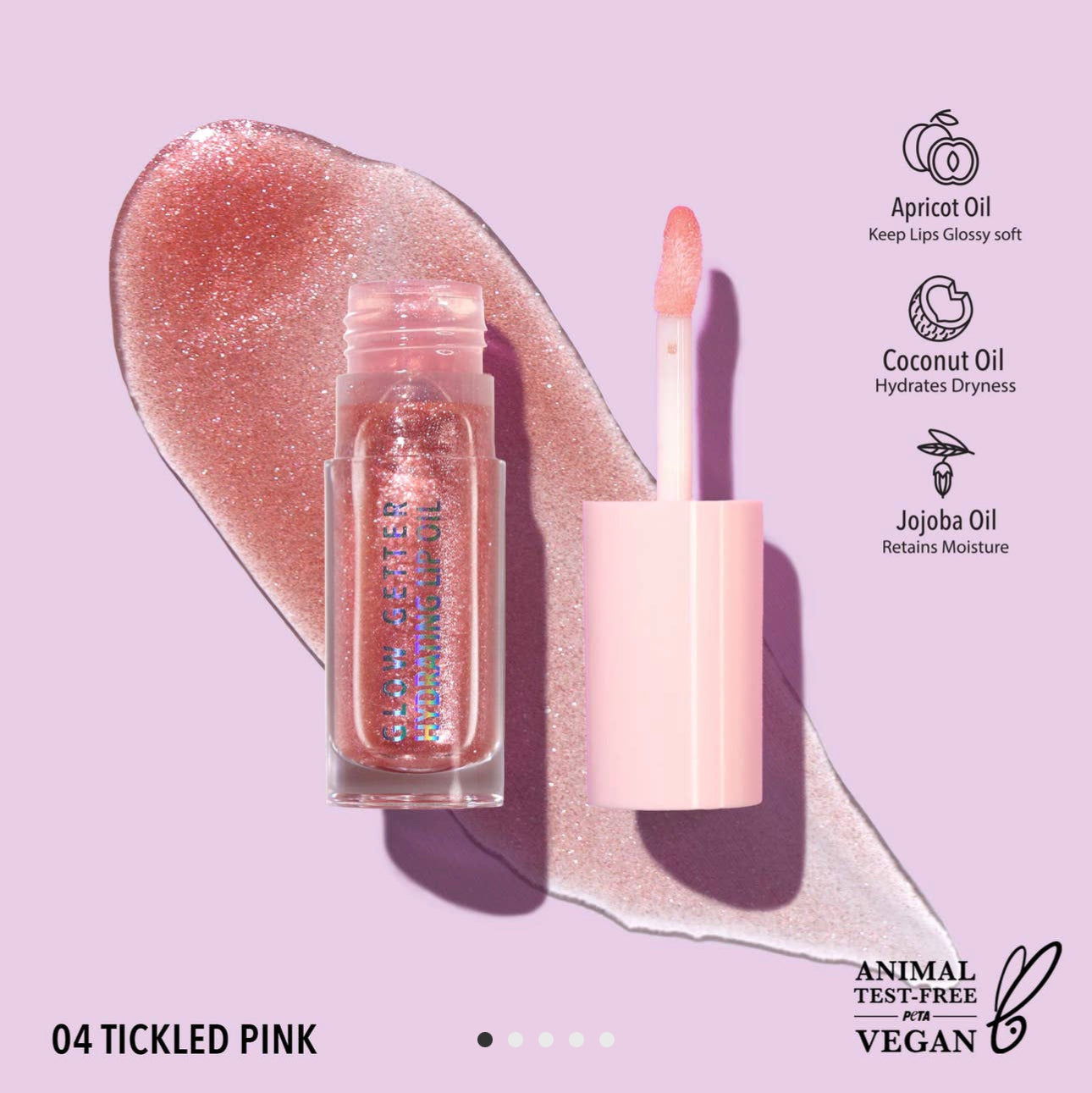 Glow Getter Hydrating Lip Oil - Ticked Pink