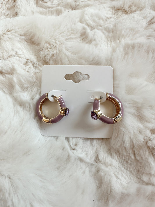 Ginnie Earrings - Lavender