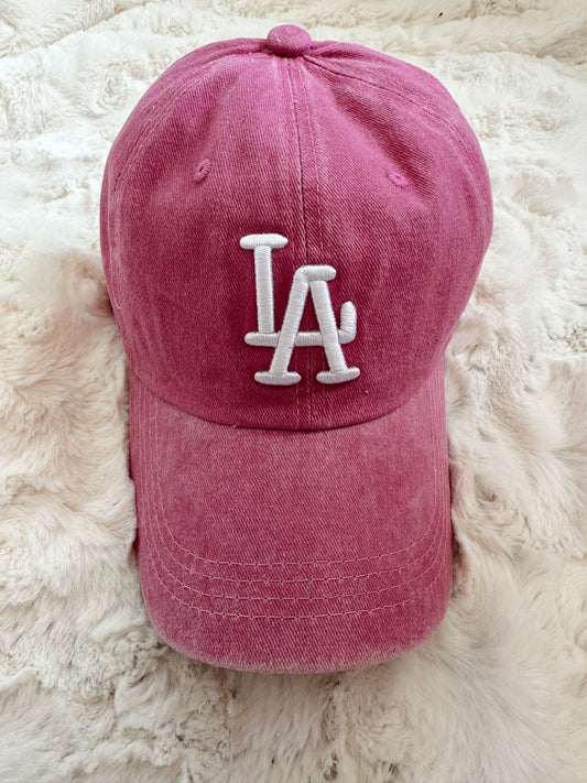LA Unisex Ball Cap - Pink